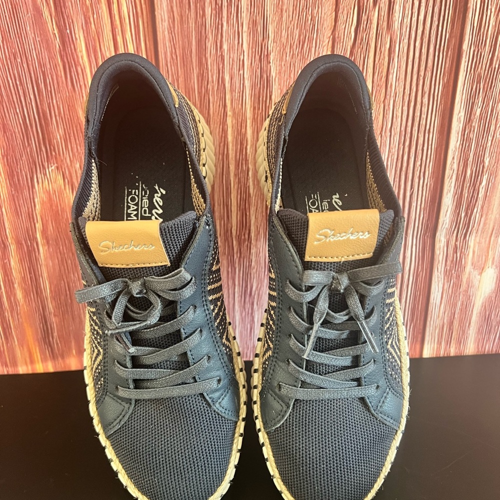 Skechers Navy Modern Comfort Wilshire Sneakers, W - Picture 7 of 15